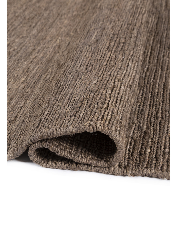 hula grey and black jute and hemp hand knotted Rug - FloorShot