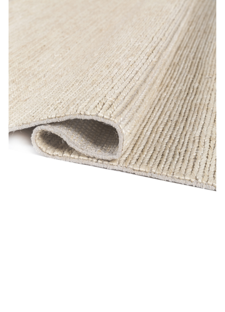 hula beige and brown jute and hemp hand knotted Rug - FloorShot