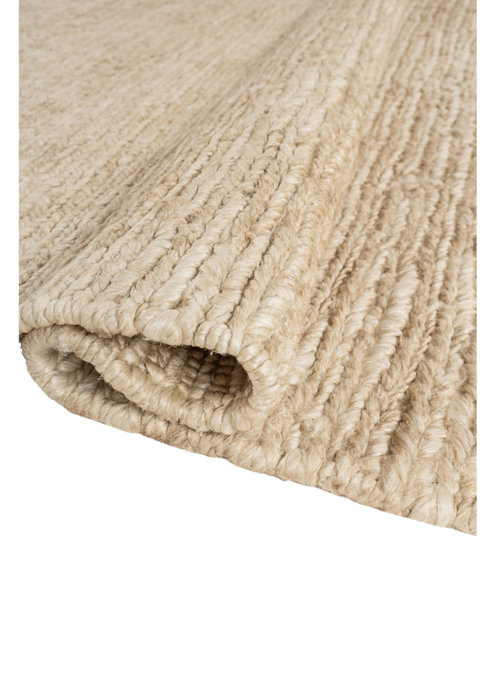 hula beige and brown jute and hemp hand knotted Rug - FloorShot