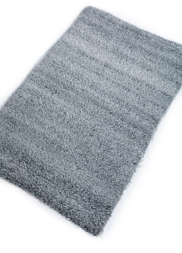 manifest grey and black polyester hand knotted Rug - FloorShot