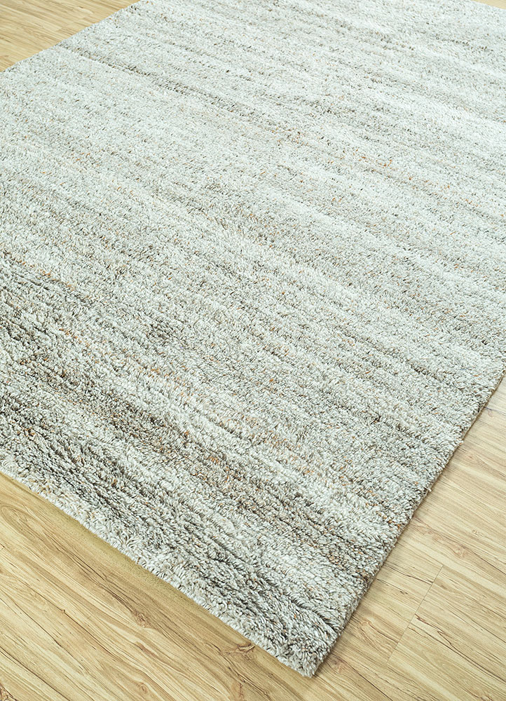 manifest grey and black polyester hand knotted Rug - FloorShot