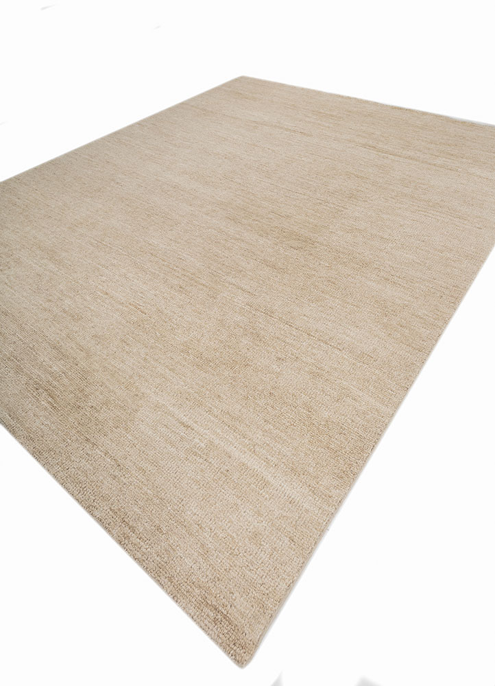 manifest beige and brown wool hand knotted Rug - FloorShot