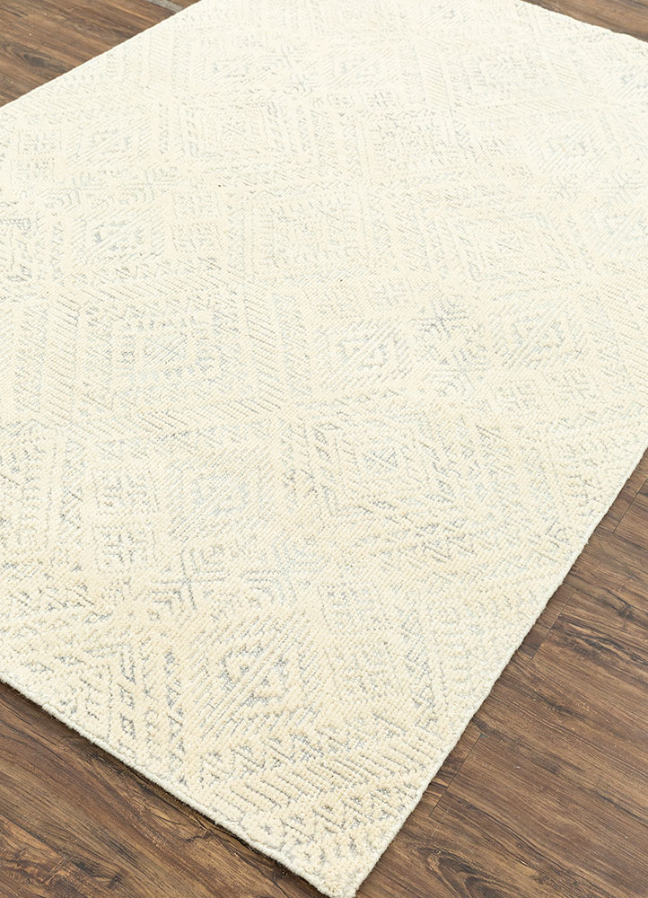 manifest ivory wool hand knotted Rug - FloorShot