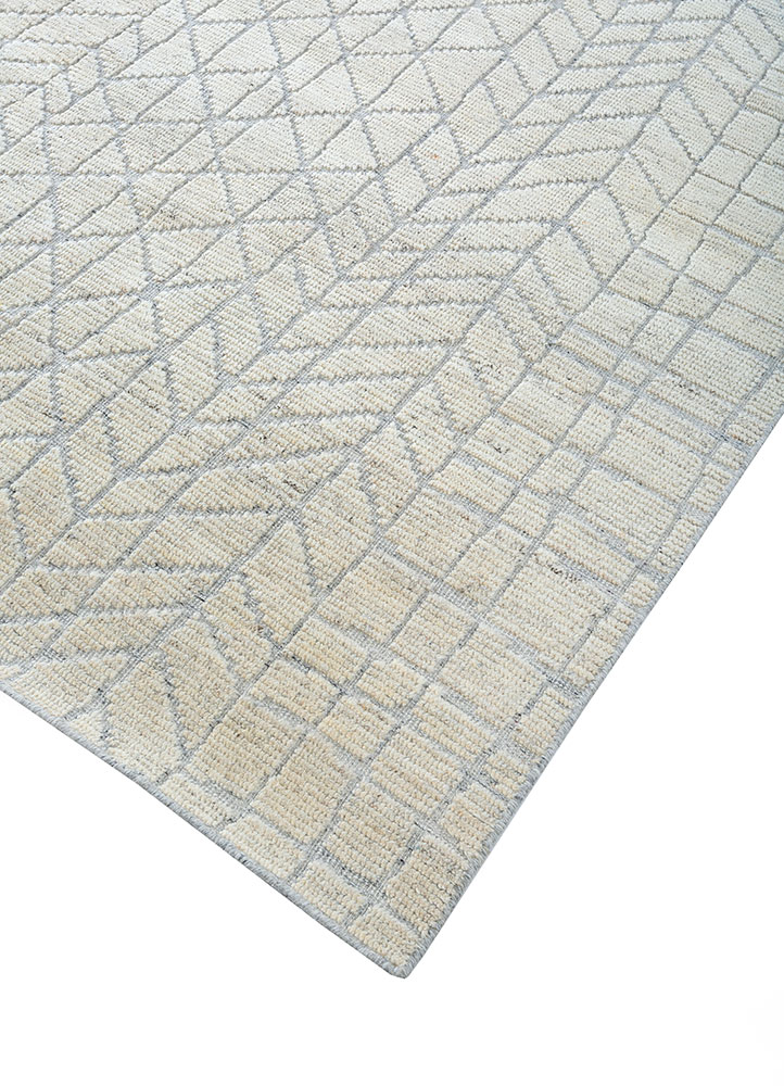 thyme ivory wool hand knotted Rug - FloorShot
