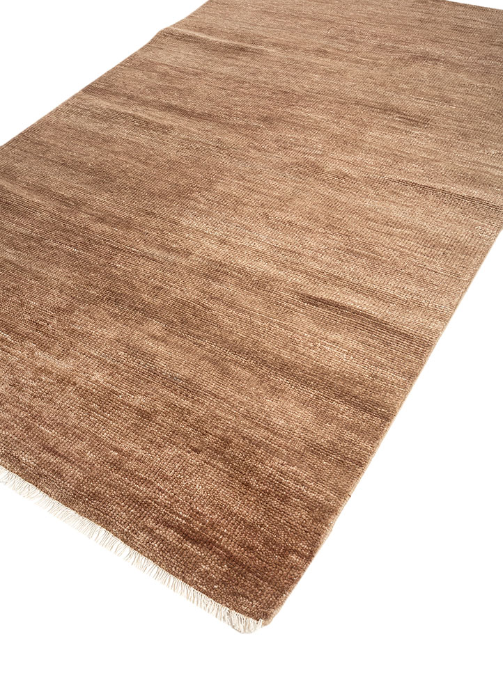 manifest beige and brown wool hand knotted Rug - FloorShot