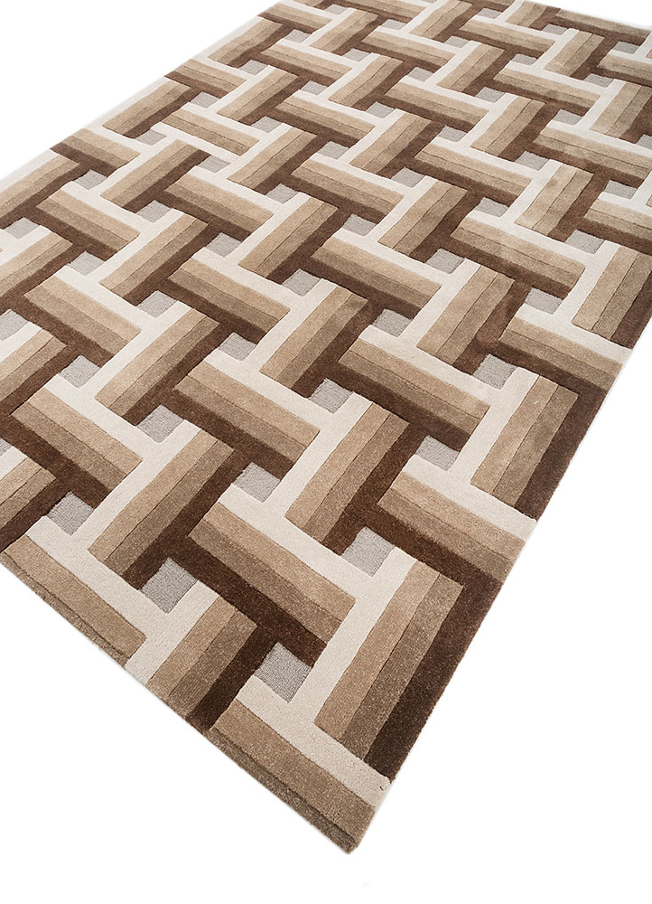 wild wanderlust beige and brown pet hand tufted Rug - FloorShot