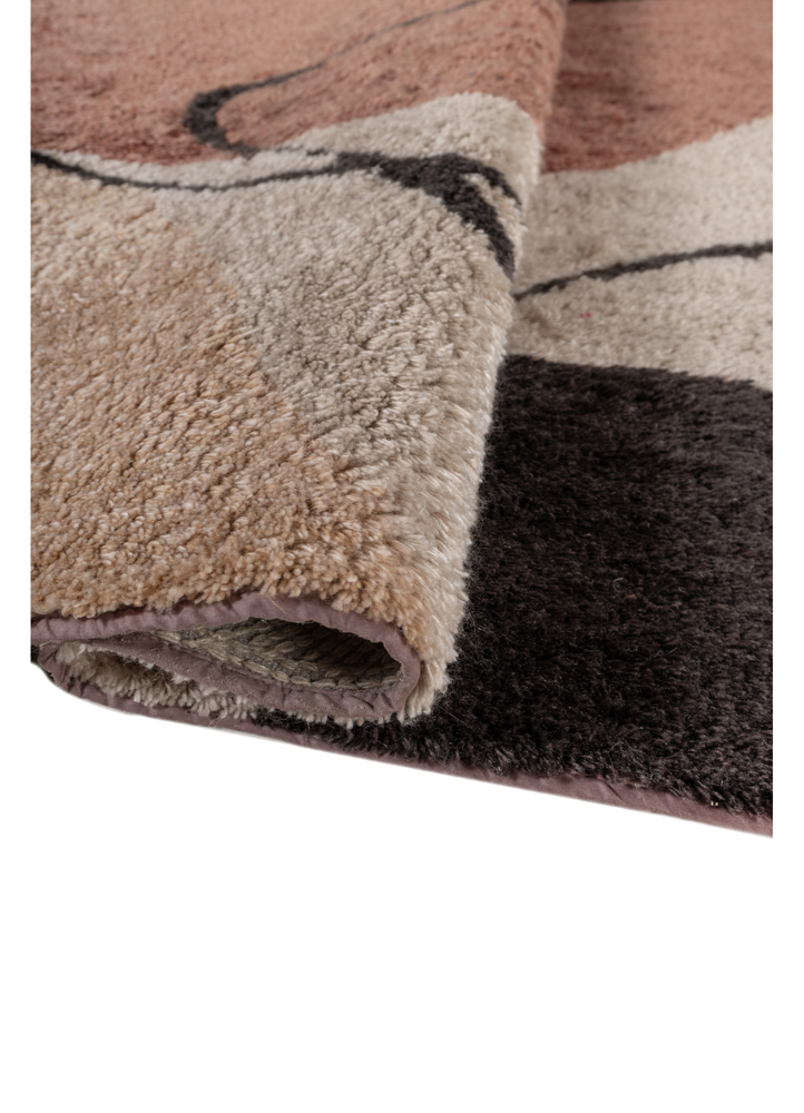 modo beige and brown polyester hand tufted Rug - FloorShot