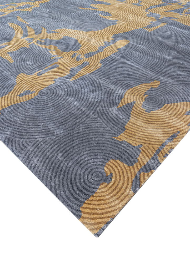 pathways grey and black wool and viscose hand tufted Rug - FloorShot