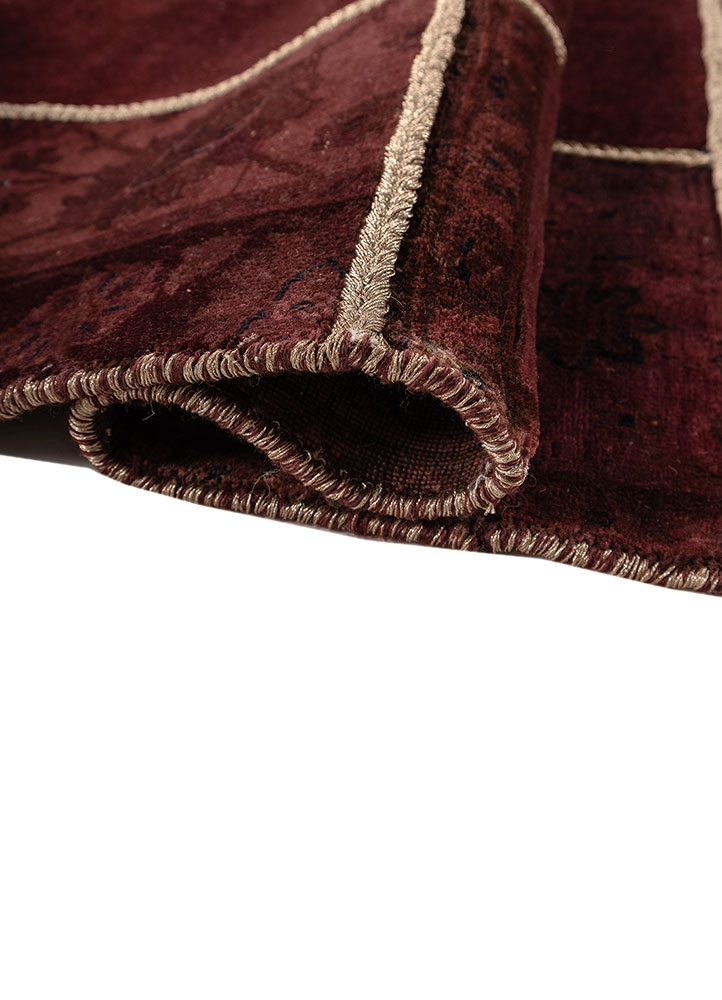 provenance red and orange wool hand knotted Rug - FloorShot