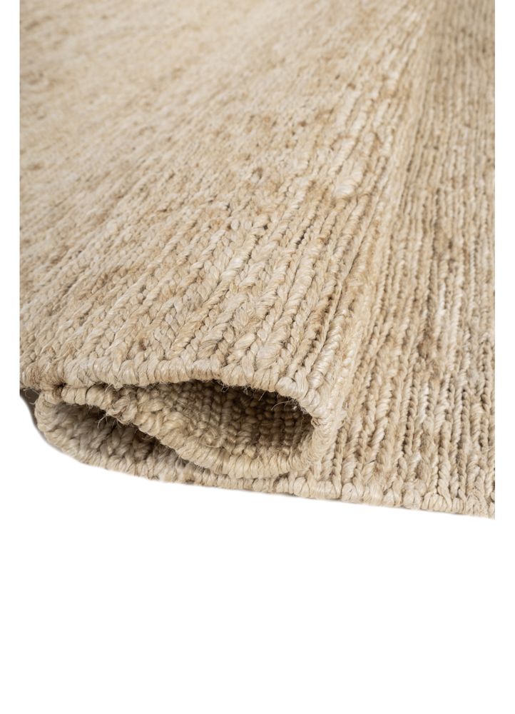 hula beige and brown jute and hemp hand knotted Rug - FloorShot