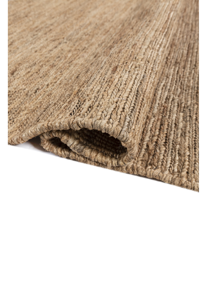 hula beige and brown jute and hemp hand knotted Rug - FloorShot