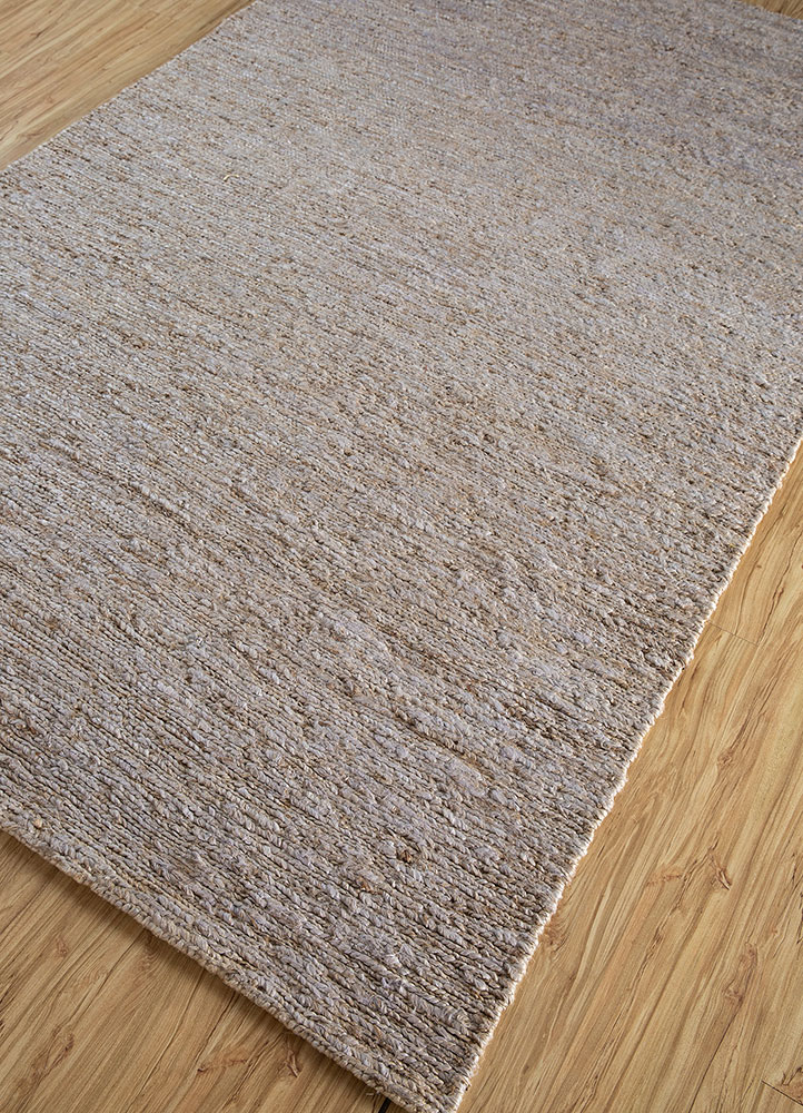 hula grey and black jute and hemp hand knotted Rug - FloorShot