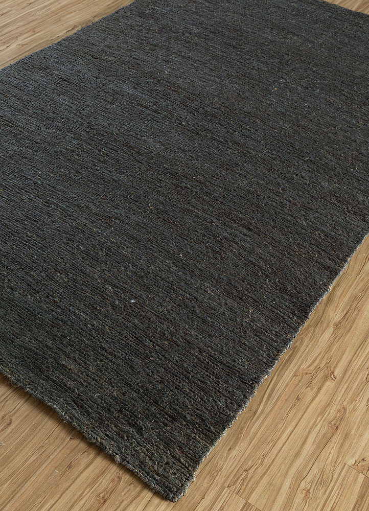 hula blue jute and hemp hand knotted Rug - FloorShot