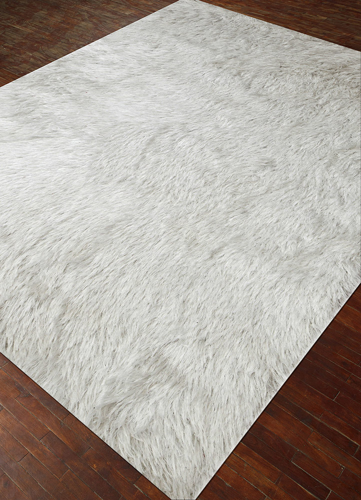 basis ivory polyester shag Rug - FloorShot
