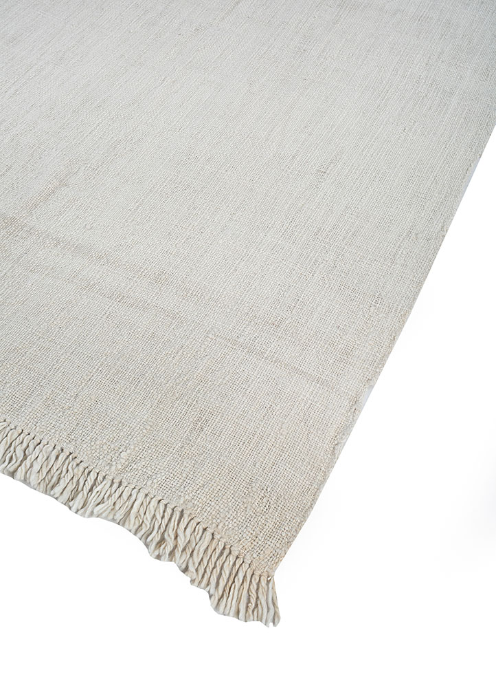 bespoke sile ivory alpaca wool hand loom Home Textile - FloorShot