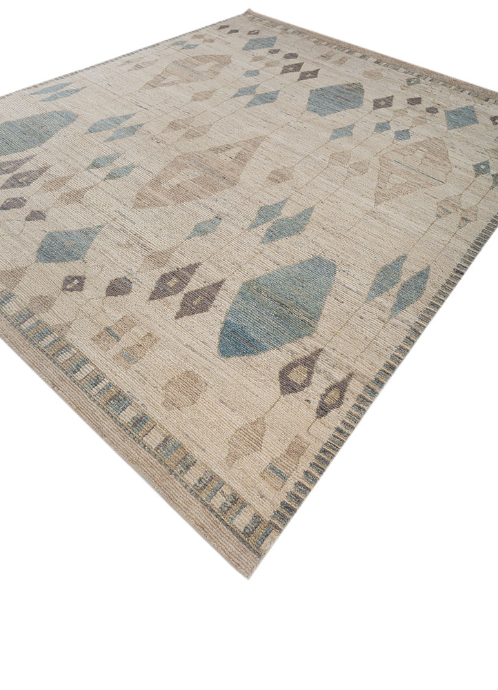 manifest ivory wool hand knotted Rug - FloorShot
