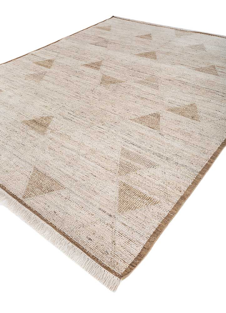 manifest ivory afghan wool hand knotted Rug - FloorShot