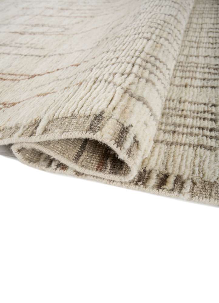 manifest ivory wool hand knotted Rug - FloorShot