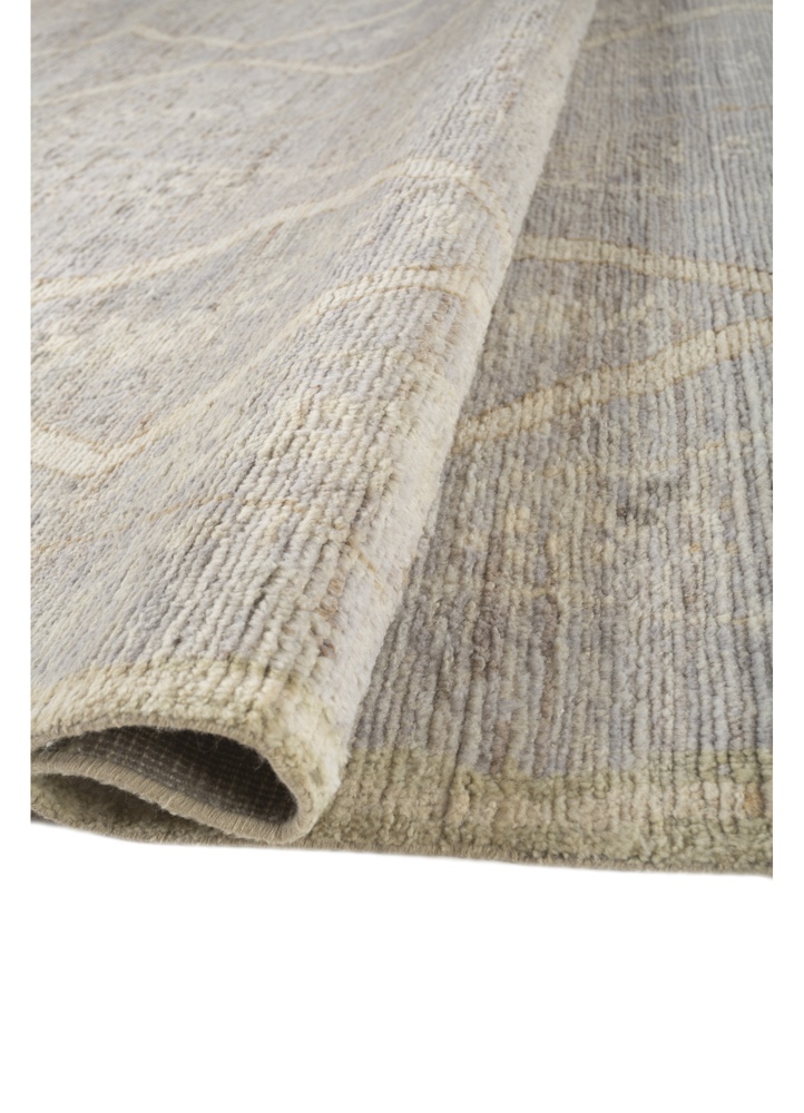 manifest grey and black afghan wool hand knotted Rug - FloorShot