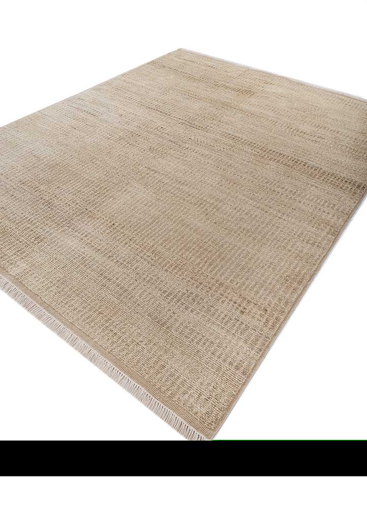 manifest gold afghan wool hand knotted Rug - FloorShot