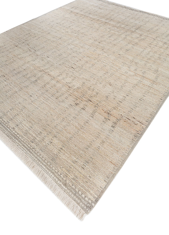 manifest ivory afghan wool hand knotted Rug - FloorShot