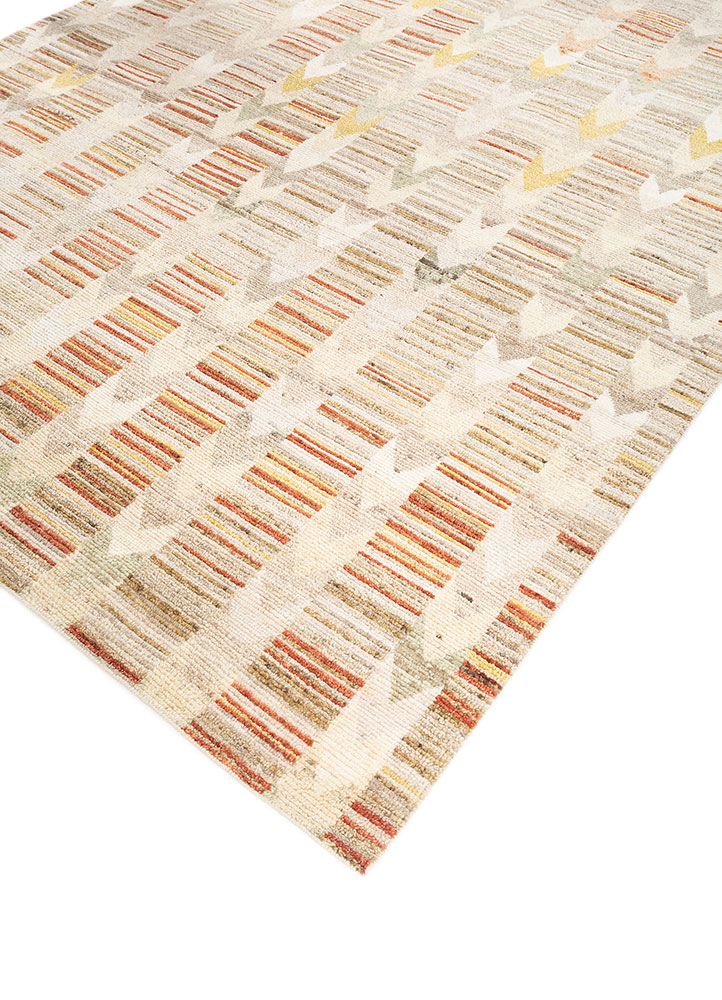 manifest ivory wool hand knotted Rug - FloorShot