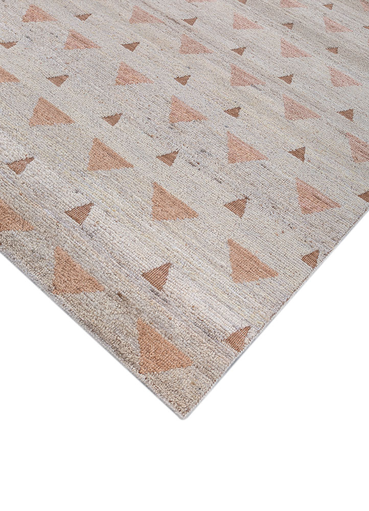 manifest ivory afghan wool hand knotted Rug - FloorShot