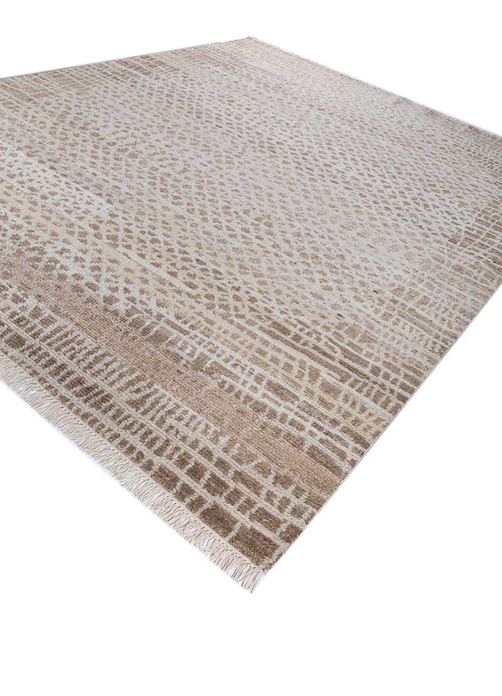 manifest ivory afghan wool hand knotted Rug - FloorShot