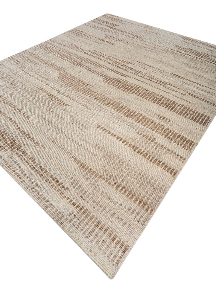 manifest ivory afghan wool hand knotted Rug - FloorShot