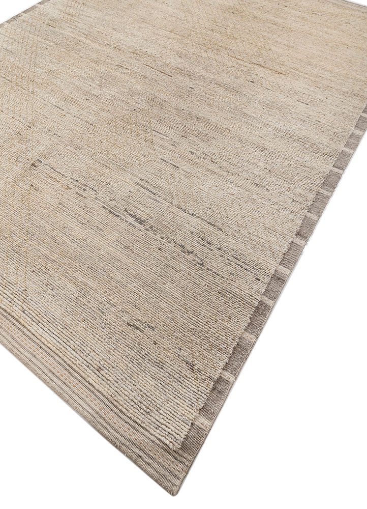 manifest ivory afghan wool hand knotted Rug - FloorShot