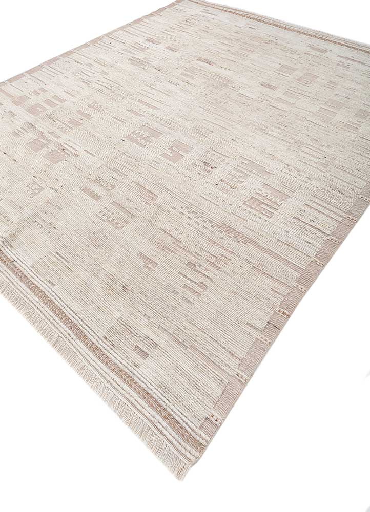 manifest ivory afghan wool hand knotted Rug - FloorShot
