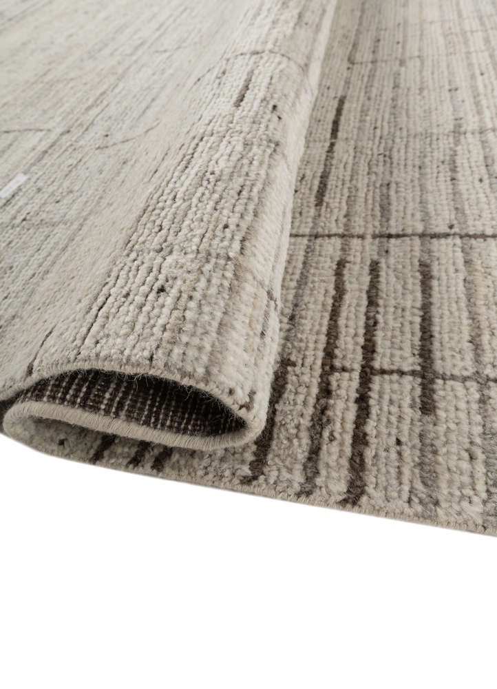 aprezo ivory wool hand knotted Rug - FloorShot