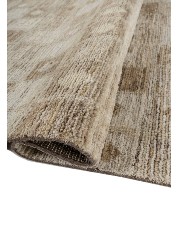 manifest gold wool hand knotted Rug - FloorShot