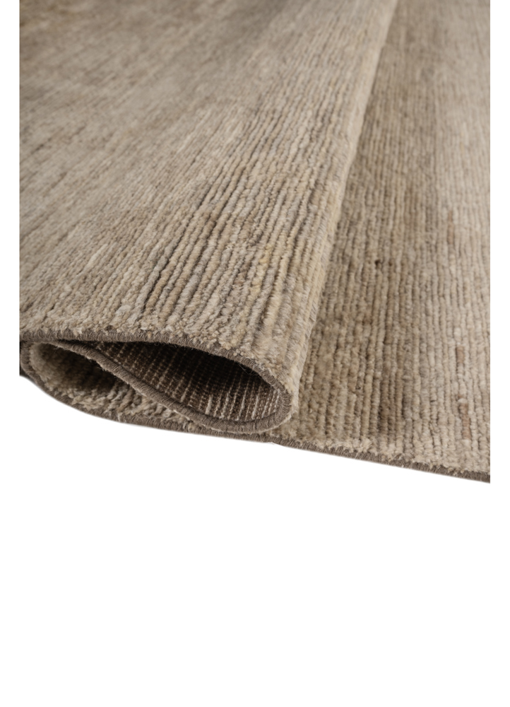 manifest beige and brown wool hand knotted Rug - FloorShot