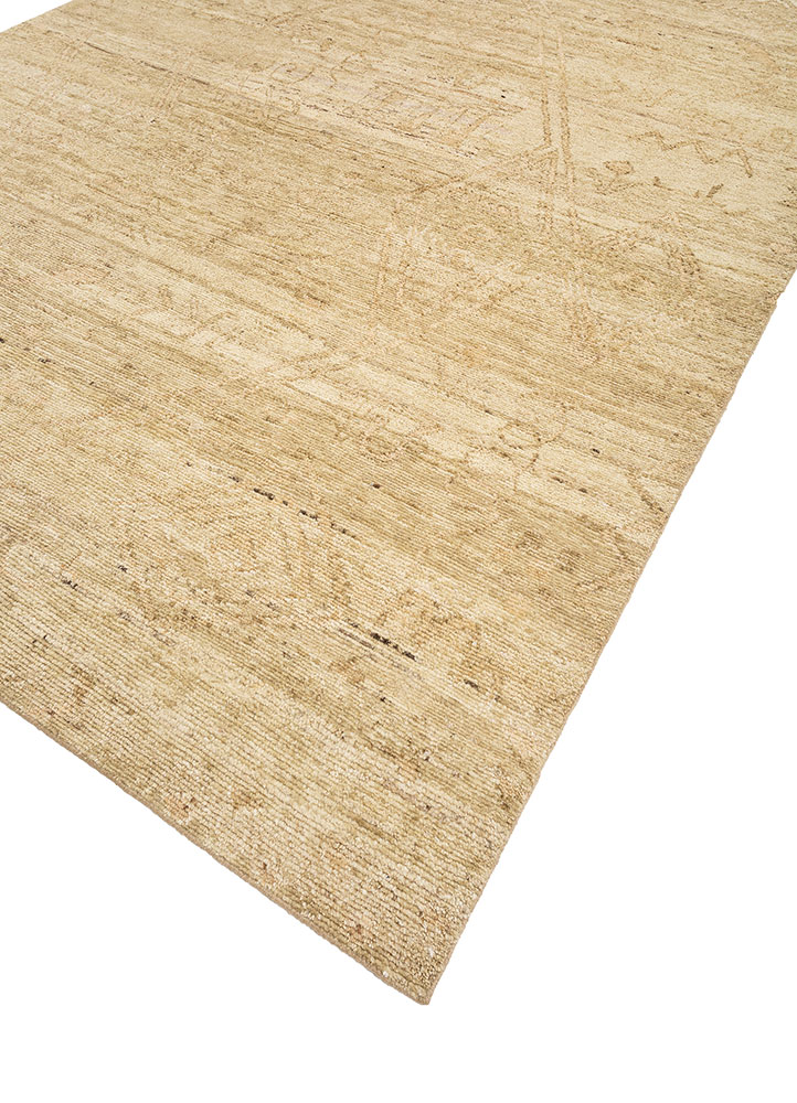 manifest ivory afghan wool hand knotted Rug - FloorShot