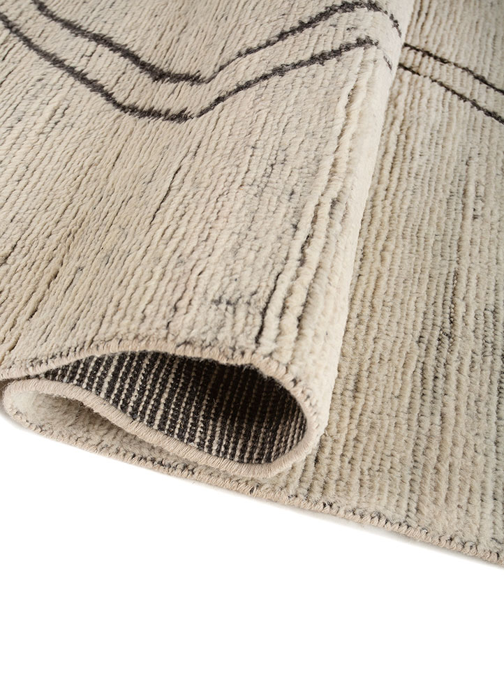 manifest ivory wool hand knotted Rug - FloorShot