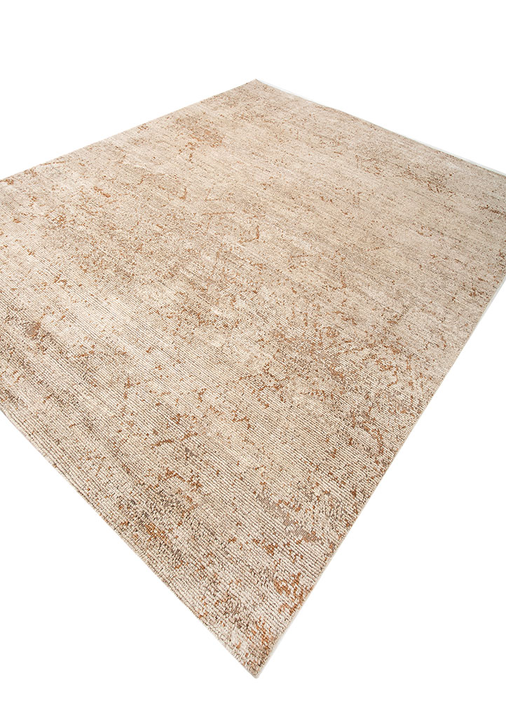 aprezo ivory wool hand knotted Rug - FloorShot