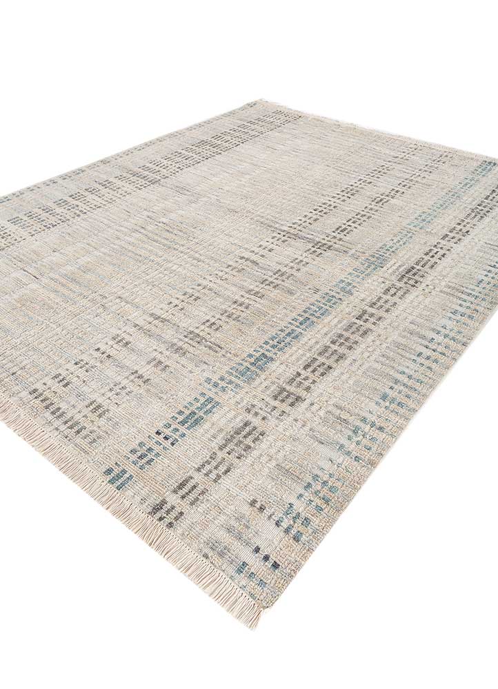 manifest beige and brown wool hand knotted Rug - FloorShot