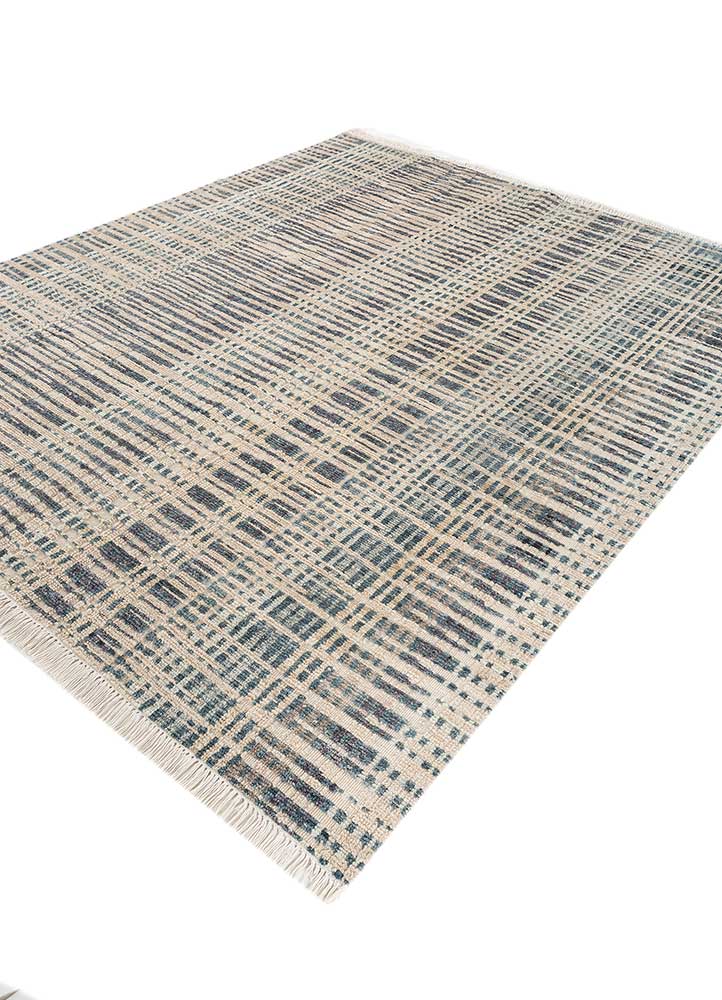 manifest beige and brown wool hand knotted Rug - FloorShot