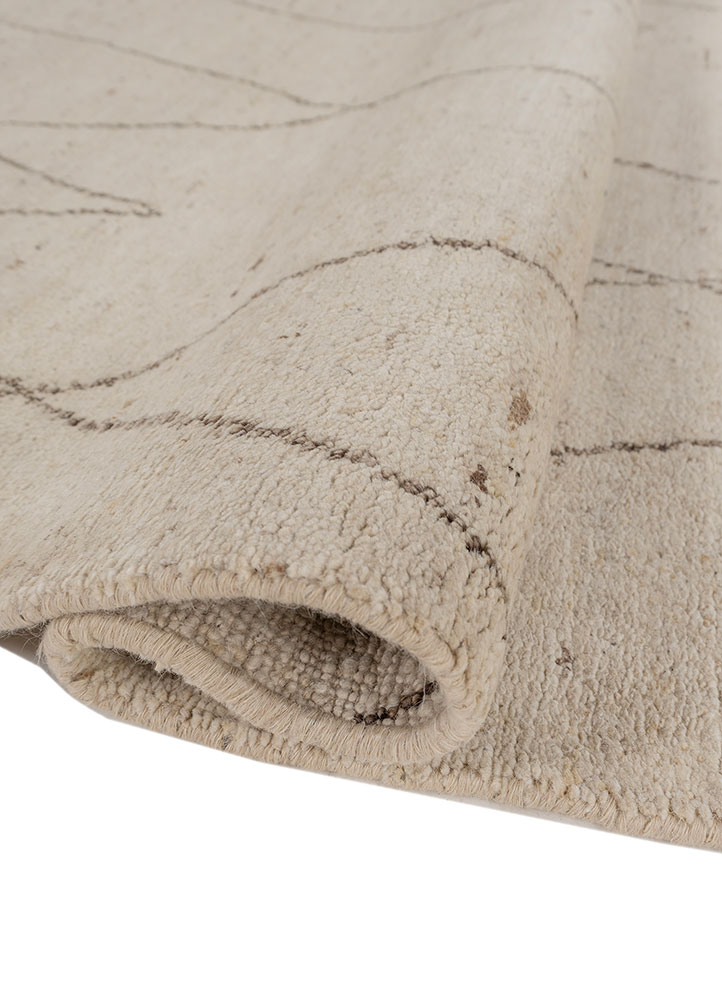 manifest ivory wool hand knotted Rug - FloorShot