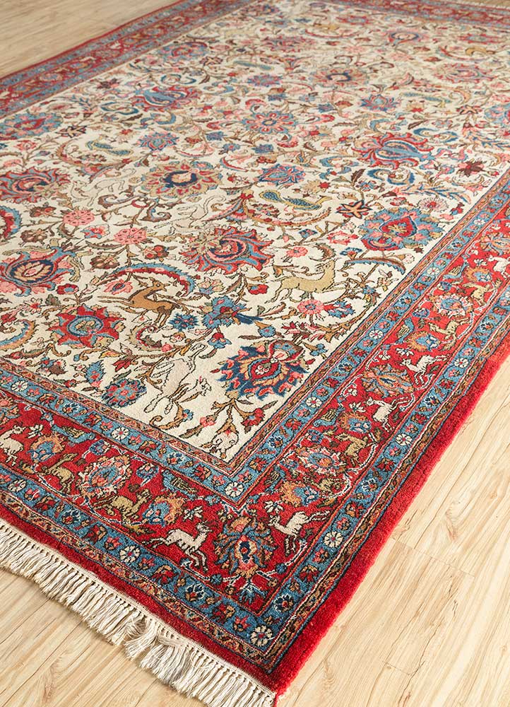 aalam gold wool hand knotted Rug - FloorShot