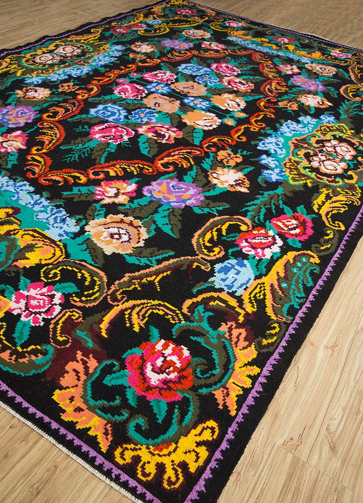 nuray multi wool hand knotted Rug - FloorShot