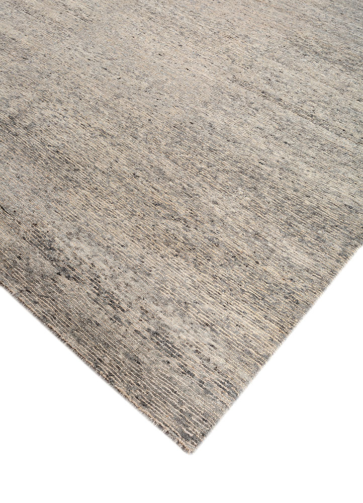 manifest beige and brown wool hand knotted Rug - FloorShot