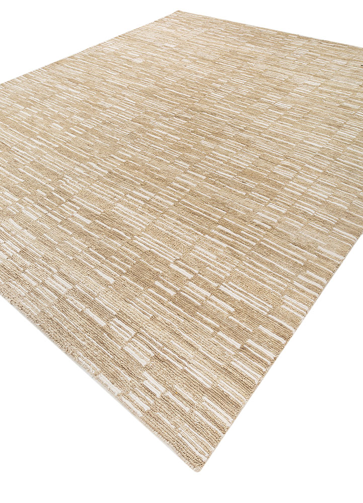 blythe ivory wool hand knotted Rug - FloorShot