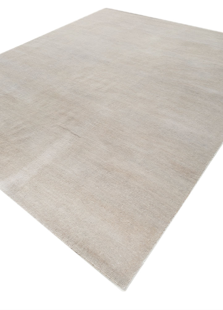 aprezo grey and black wool hand knotted Rug - FloorShot