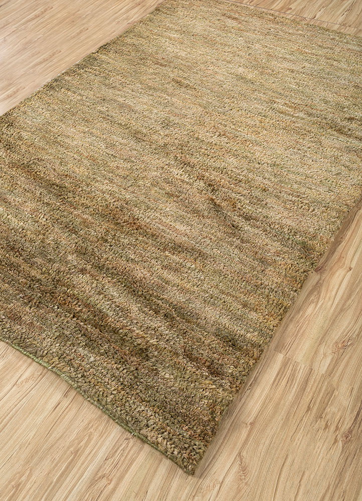 hula gold jute and hemp hand knotted Rug - FloorShot