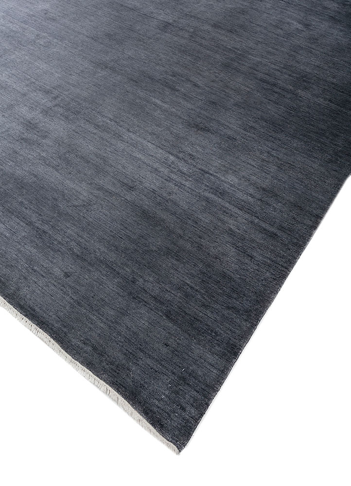 gulmarg blue silk hand knotted Rug - FloorShot
