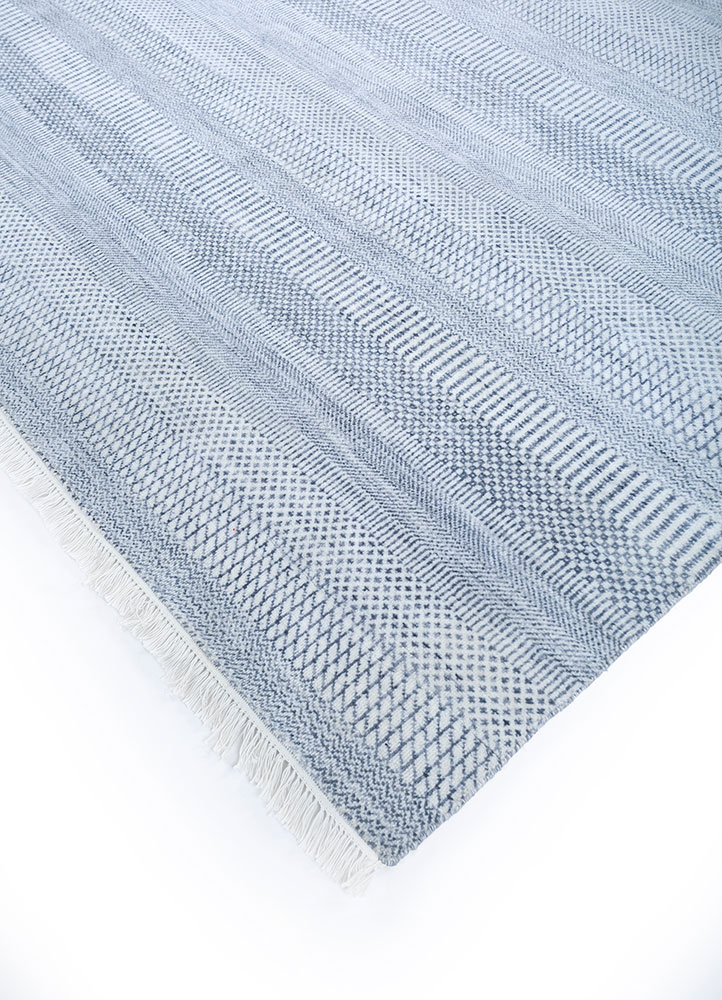 kairos grey and black wool hand knotted Rug - FloorShot