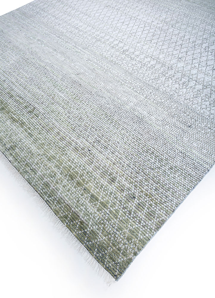 kairos grey and black wool hand knotted Rug - FloorShot