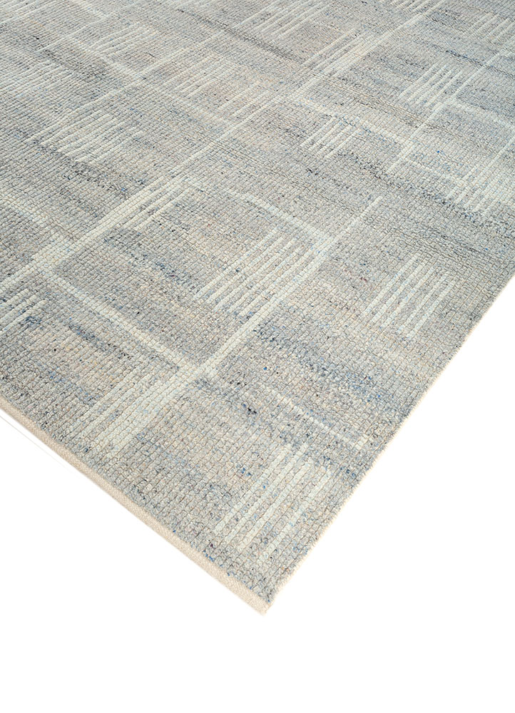 manifest grey and black wool hand knotted Rug - FloorShot
